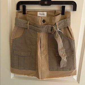 Frame Denim Women's Two-Tone Tan Skirt